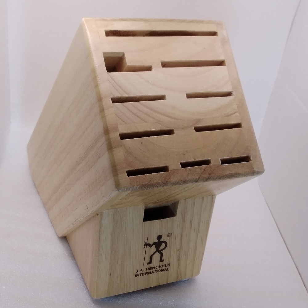 JA Henckels International Wood KNIFE BLOCK 11 Slot Cutlery Storage 35100-112
